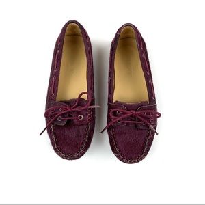 Sebago Mohair Boat Shoes Loafers Slip On Leather